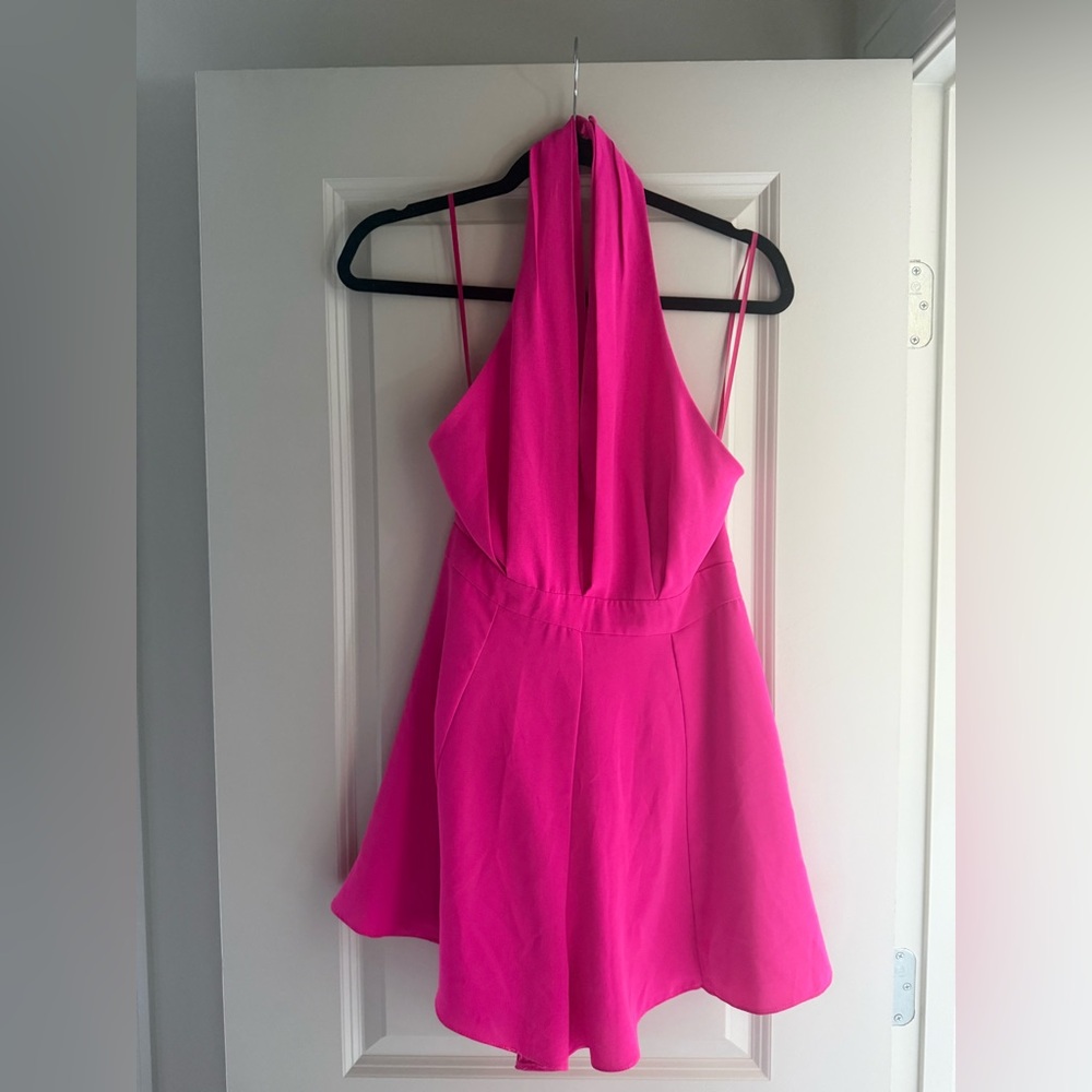 Romper with open back